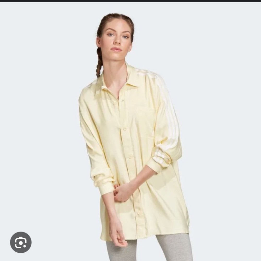 Adidas satin shirt
